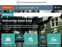 Tablet Screenshot of jamescochranepractice.co.uk